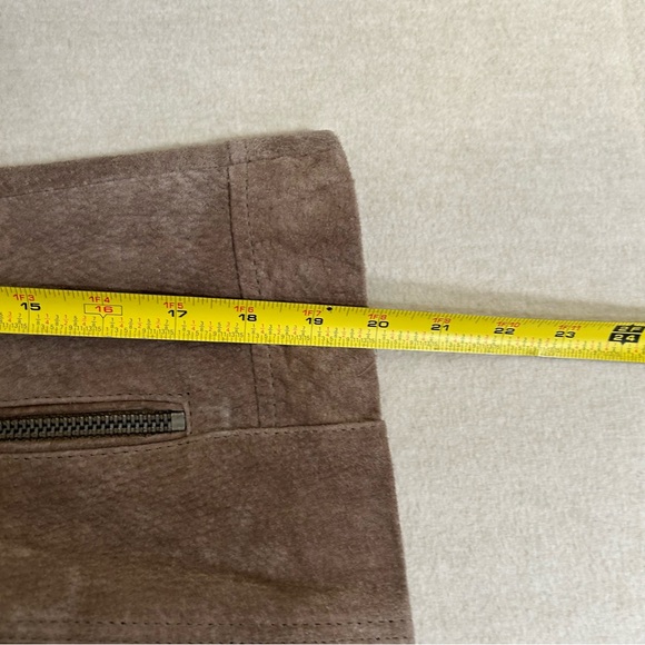 BLANKNYC‎ WOMENS TAUPE LEATHER LONG SLEEVE COLLARED HOODED MOTO JACKET SIZE M - Picture 12 of 12